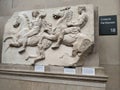 Display of Parthenon Sculptures at the British Museum in London, UK
