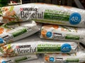 A display of Purina Beneful Healthy Weight Dog Food at a Sams Club