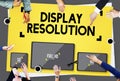 Display Resolution Screen Modern Technology Concept