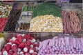 Display and sale of colored confectionery products