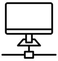 Display screen, lcd Isolated Vector Icon That can be easily edited in any size or modified. Display screen, lcd Isolated Vector I Royalty Free Stock Photo