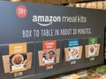 Display Sign for Amazon Meal Kit