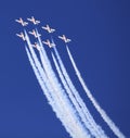 Display by the Snowbirds team at the Air Show event