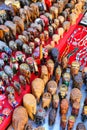 Display of souvenirs at Johari Bazaar in Jaipur, India