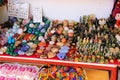 Display of souvenirs at Salinas de Maras - salt evaporation pond