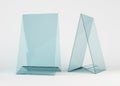 Display stand or acrylic table tent, card holder isolated. 3D illustration Royalty Free Stock Photo