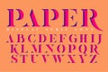 Display stencil serif antique font