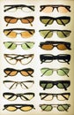 Display of sunglasses Royalty Free Stock Photo