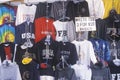 Display of T-shirts at roadside attraction