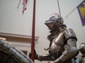 Display of 16th century German plate armor around the time of th Royalty Free Stock Photo