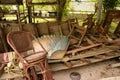 Display of tsunami wreckage Royalty Free Stock Photo