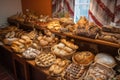 display of variety of artisan breads, each one unique and special in its own way Royalty Free Stock Photo