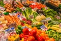 Display Variety Vegetables in Market Royalty Free Stock Photo