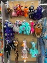 A display of various brands of dog toys for sale at a Petsmart Superstore Royalty Free Stock Photo