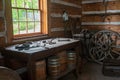 Display of a vintage blacksmith shop from the late 1800s Royalty Free Stock Photo