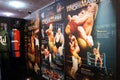 Display of Wrestlemania posters ranging from Wrestlemania 1-3 Royalty Free Stock Photo