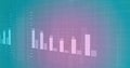 Displaying bar chart visualization with numeric labels and grid lines in data dashboard interface Royalty Free Stock Photo