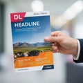Displaying dl headline brochure Royalty Free Stock Photo