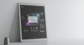 Displaying Futuristic Interface on Tablet Device with Weather and Calendar