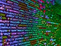 Displaying program code on computer. Digital technology on display. Php language and coding function developer. Script procedure Royalty Free Stock Photo