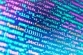 Displaying program code on computer. Royalty Free Stock Photo