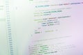 Displaying program code on computer Royalty Free Stock Photo