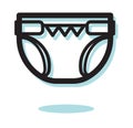 Disposable Baby Diaper - Icon