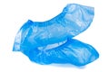 Disposable blue shoe covers