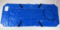 Human remains pouch, blue body bag Royalty Free Stock Photo