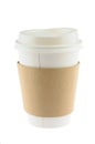 Disposable coffee cup Royalty Free Stock Photo