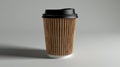 The disposable coffee cup.AI generated image Royalty Free Stock Photo