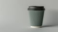 The Disposable Coffee Cup.AI generated image Royalty Free Stock Photo