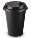 Disposable coffee cup. Vector illustration