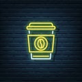Disposable Coffee Neon Sign