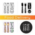 Disposable cutlery icon