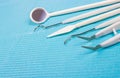 Disposable dental instruments. Royalty Free Stock Photo