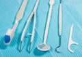 Disposable dental instruments. Royalty Free Stock Photo