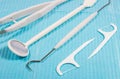 Disposable dental instruments. Royalty Free Stock Photo