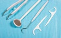 Disposable dental instruments. Royalty Free Stock Photo