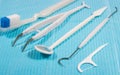 Disposable dental instruments. Royalty Free Stock Photo