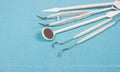 Disposable dental instruments. Royalty Free Stock Photo