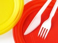 Disposable dishware Royalty Free Stock Photo