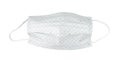 Disposable face mask, medical face mask on white backgr