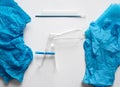 Disposable gynecological set