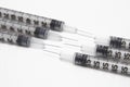 Disposable Medical Syringes Royalty Free Stock Photo