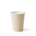 Disposable paper cup on white background Royalty Free Stock Photo