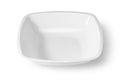 Disposable paper plate isolated on a white background Royalty Free Stock Photo