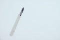 A disposable plastic surgical scalpel with a blade on  white background Royalty Free Stock Photo