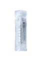 disposable plastic syringe with needle in the package on a white background Royalty Free Stock Photo