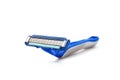 Disposable shaving razor on white